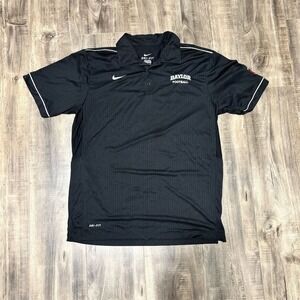 Nike Men's Baylor‎ Football Polo Shirt Black Size M Alamo Bowl Edition